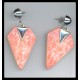 Orange Kite Vintage Earrings